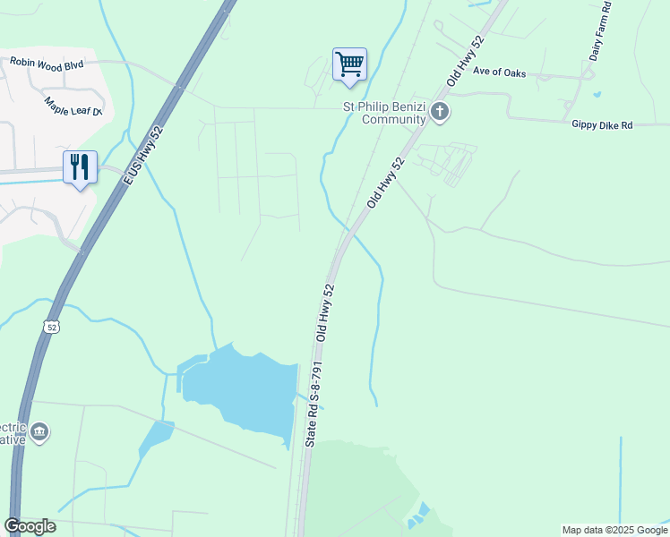map of restaurants, bars, coffee shops, grocery stores, and more near Old Highway 52 in Moncks Corner