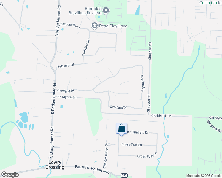 map of restaurants, bars, coffee shops, grocery stores, and more near 500 Meadow Drive in McKinney