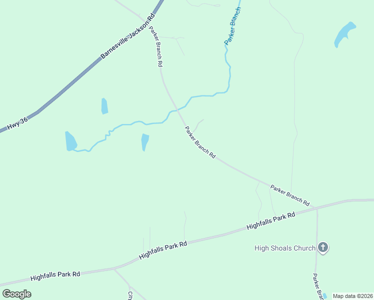 map of restaurants, bars, coffee shops, grocery stores, and more near 414 Parker Branch Road in Barnesville