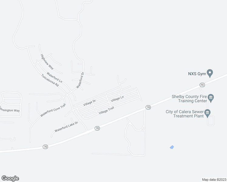 map of restaurants, bars, coffee shops, grocery stores, and more near 277 Village Drive in Calera