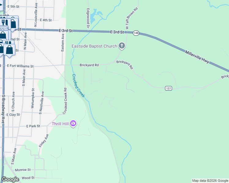 map of restaurants, bars, coffee shops, grocery stores, and more near 273 Huntingdon Drive in Sylacauga