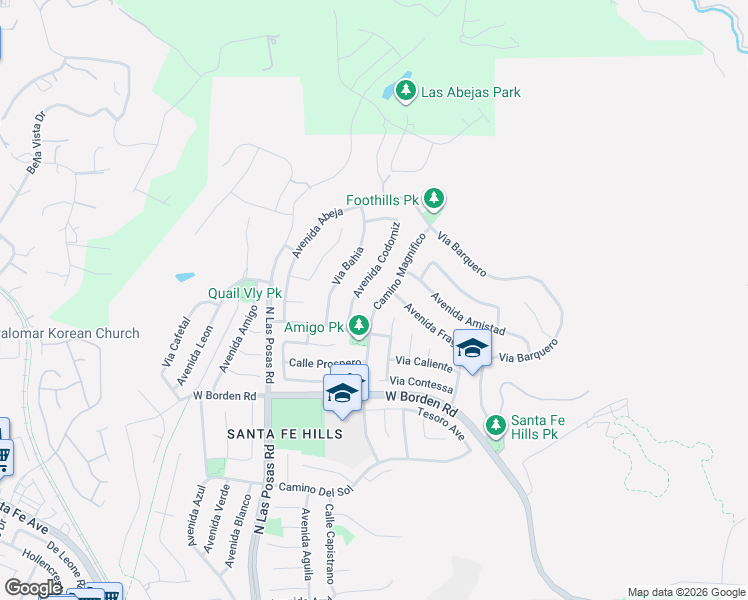 map of restaurants, bars, coffee shops, grocery stores, and more near 748 Camino Magnifico in San Marcos
