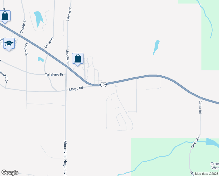 map of restaurants, bars, coffee shops, grocery stores, and more near 1141 East Main Street in Hogansville