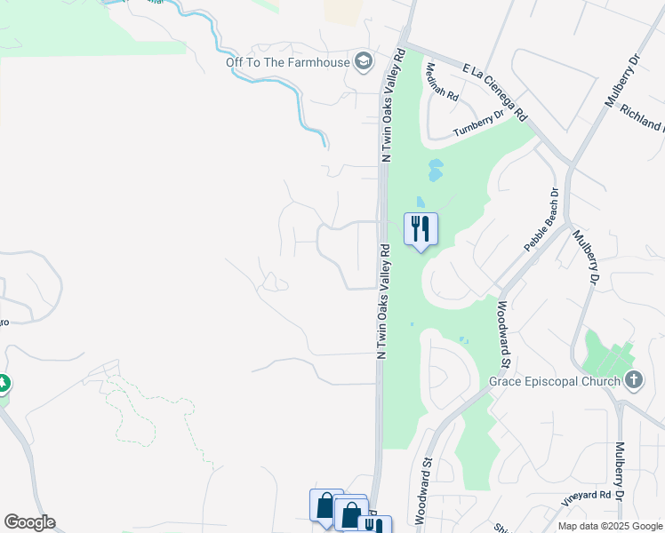 map of restaurants, bars, coffee shops, grocery stores, and more near 1334 Deer Brook Drive in San Marcos