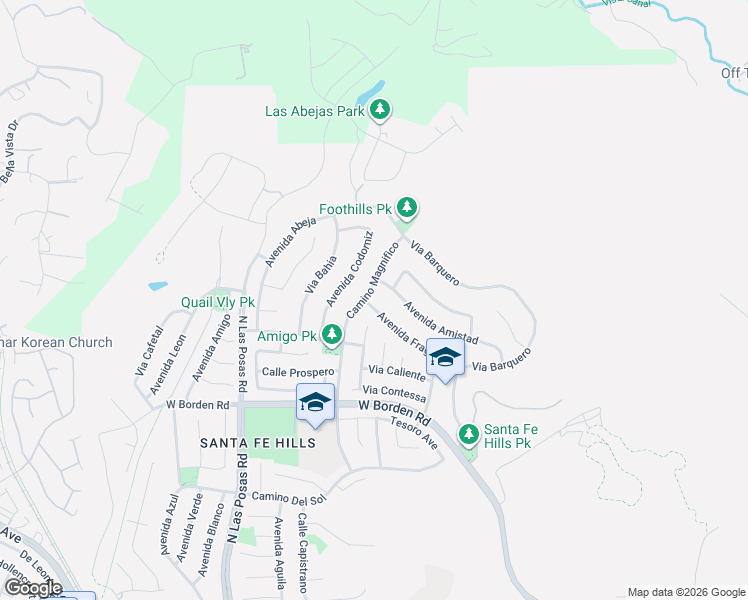 map of restaurants, bars, coffee shops, grocery stores, and more near 1297 Avenida Amistad in San Marcos