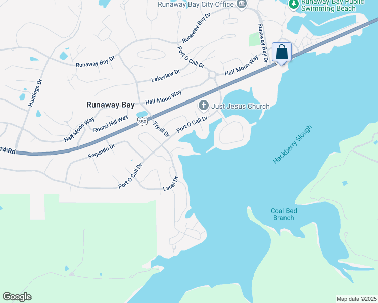 map of restaurants, bars, coffee shops, grocery stores, and more near 615 Viking Court in Runaway Bay