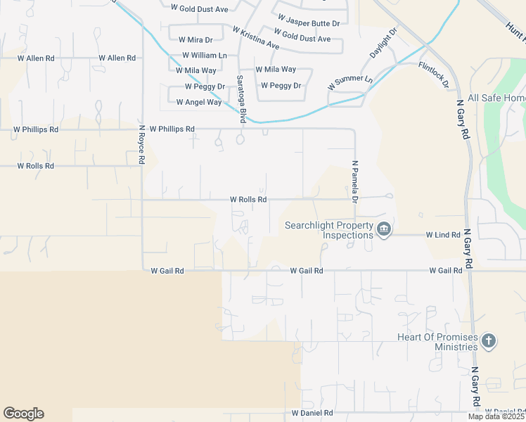 map of restaurants, bars, coffee shops, grocery stores, and more near 31446 North Desert Oasis Lane in Queen Creek