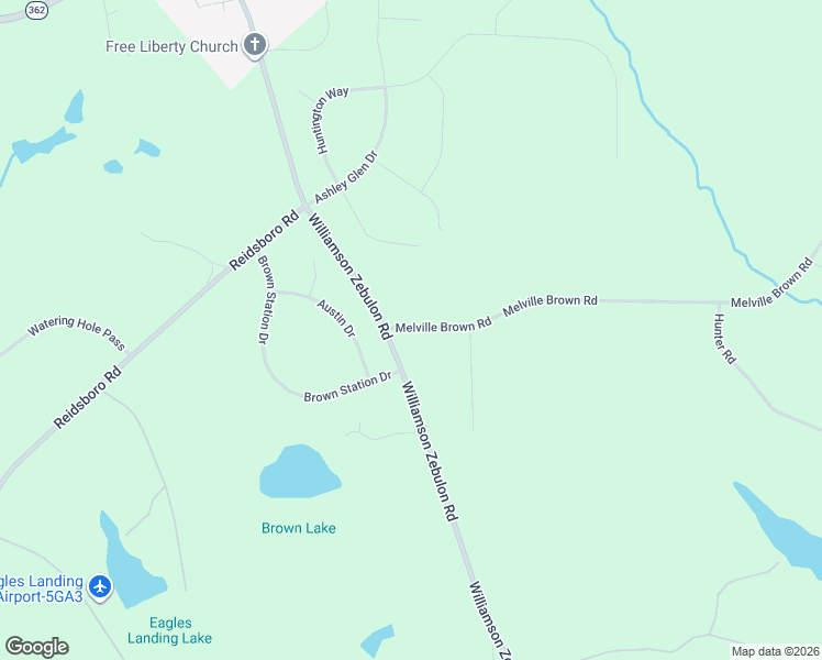 map of restaurants, bars, coffee shops, grocery stores, and more near 238 Melville Brown Road in Williamson