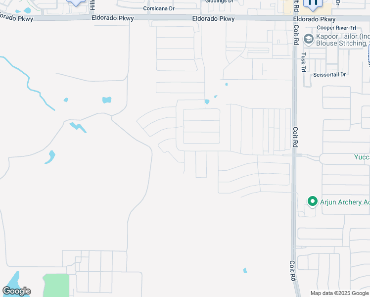 map of restaurants, bars, coffee shops, grocery stores, and more near in Frisco
