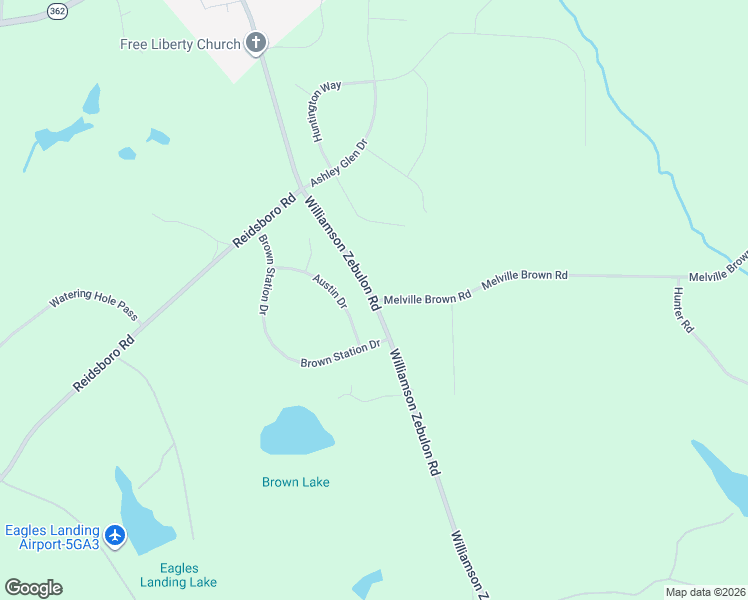 map of restaurants, bars, coffee shops, grocery stores, and more near 100 Melville Brown Road in Williamson