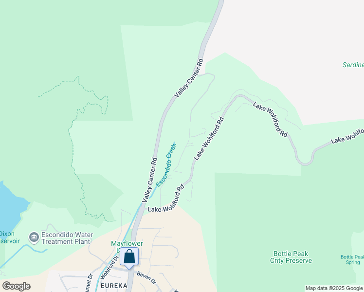 map of restaurants, bars, coffee shops, grocery stores, and more near 3910 Foxley Drive in Escondido
