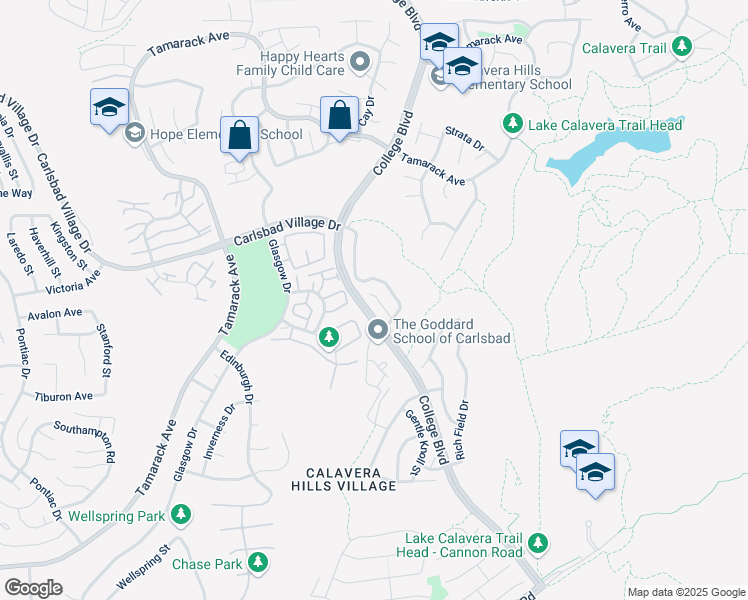 map of restaurants, bars, coffee shops, grocery stores, and more near 4090 Karst Road in Carlsbad
