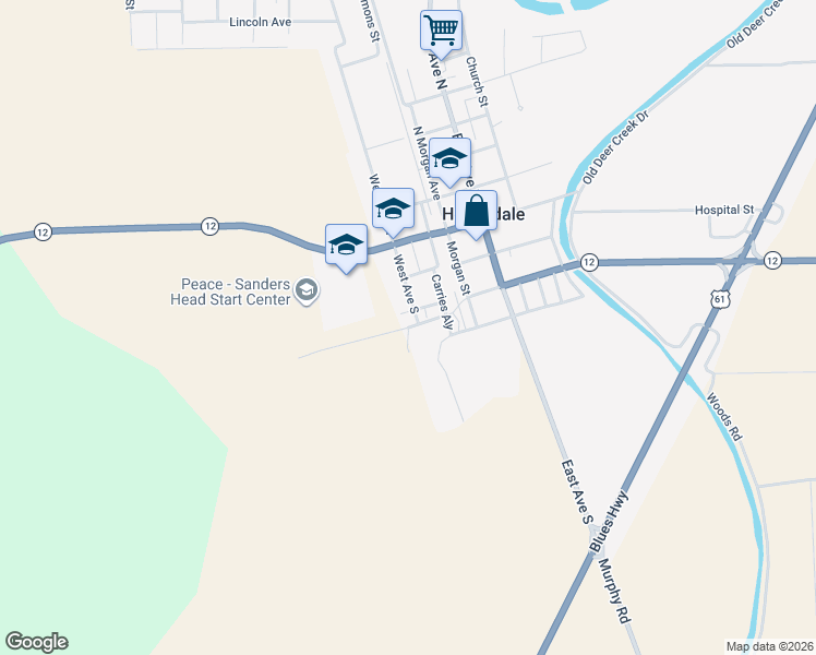 map of restaurants, bars, coffee shops, grocery stores, and more near 336 West Avenue South in Hollandale