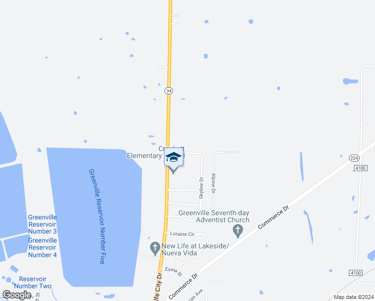 map of restaurants, bars, coffee shops, grocery stores, and more near 1412 Tremont Street in Greenville