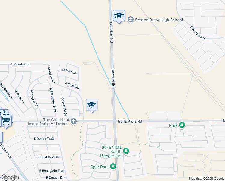 map of restaurants, bars, coffee shops, grocery stores, and more near in San Tan Valley