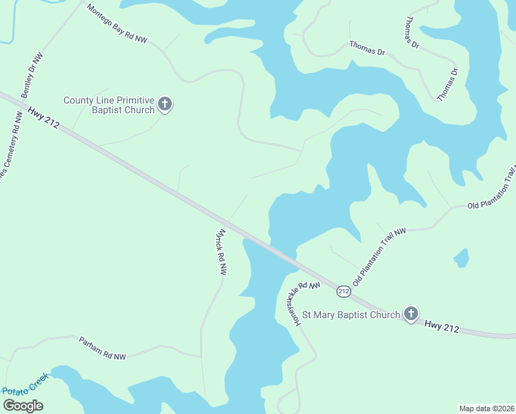 map of restaurants, bars, coffee shops, grocery stores, and more near 115 Teal Court Northwest in Milledgeville