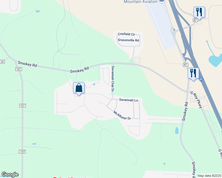 map of restaurants, bars, coffee shops, grocery stores, and more near 1009 Little Sorrel Drive in Calera