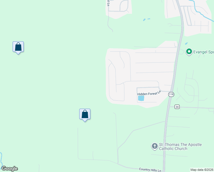 map of restaurants, bars, coffee shops, grocery stores, and more near 228 Hillcrest Drive in Montevallo