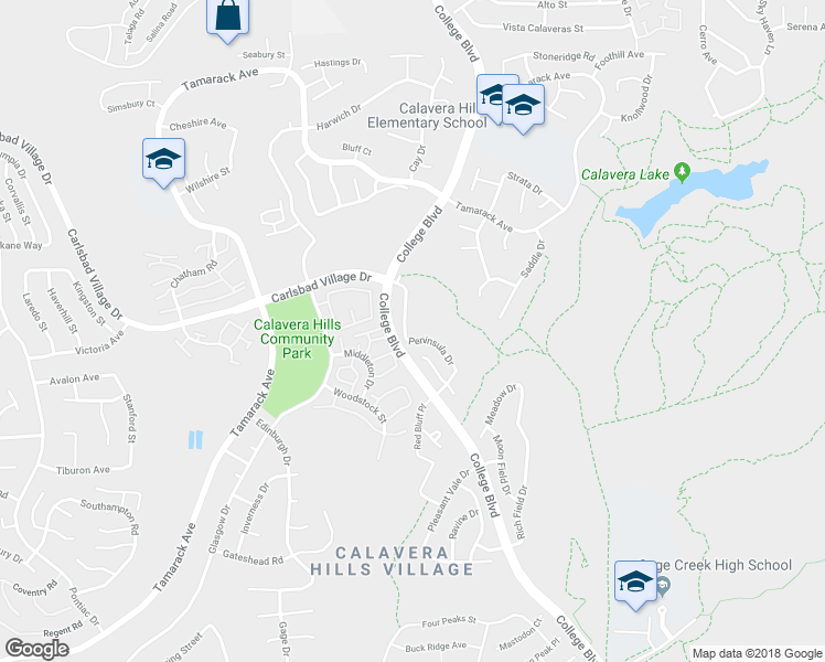 map of restaurants, bars, coffee shops, grocery stores, and more near 4074 Peninsula Drive in Carlsbad
