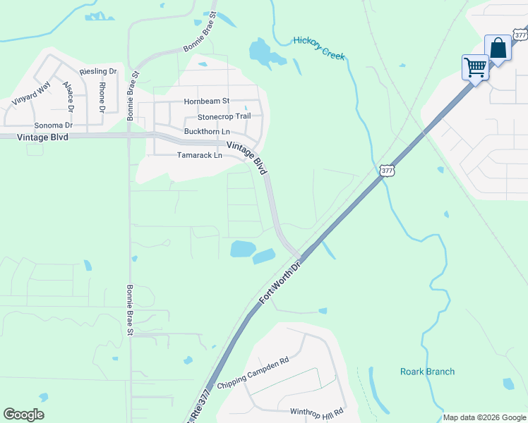map of restaurants, bars, coffee shops, grocery stores, and more near Vintage Boulevard in Argyle