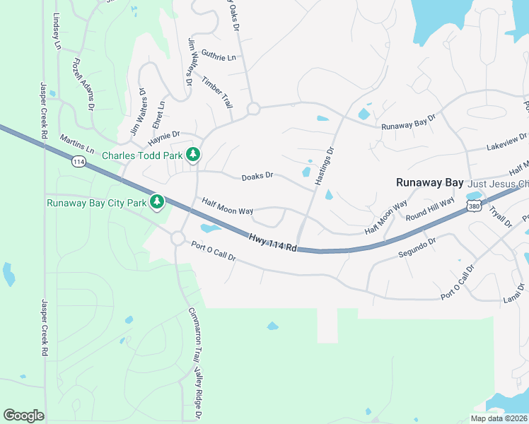 map of restaurants, bars, coffee shops, grocery stores, and more near 607 Half Moon Way in Runaway Bay