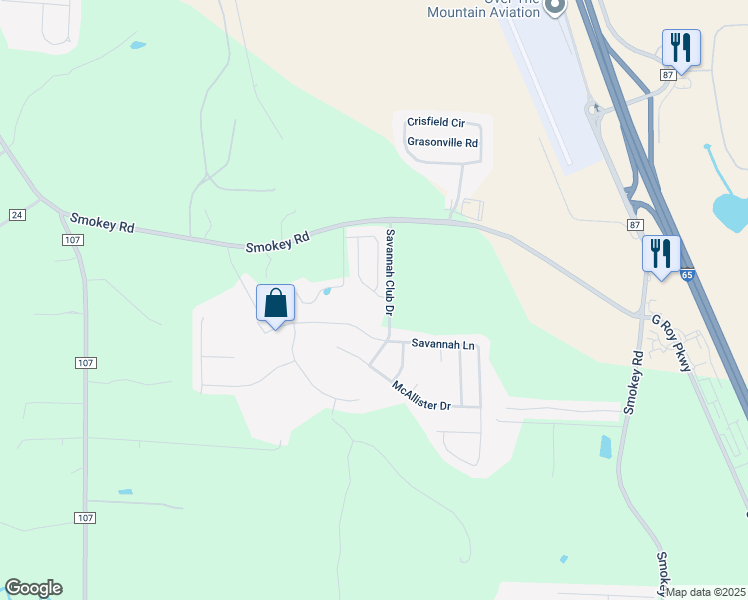 map of restaurants, bars, coffee shops, grocery stores, and more near 1009 Little Sorrel Drive in Calera