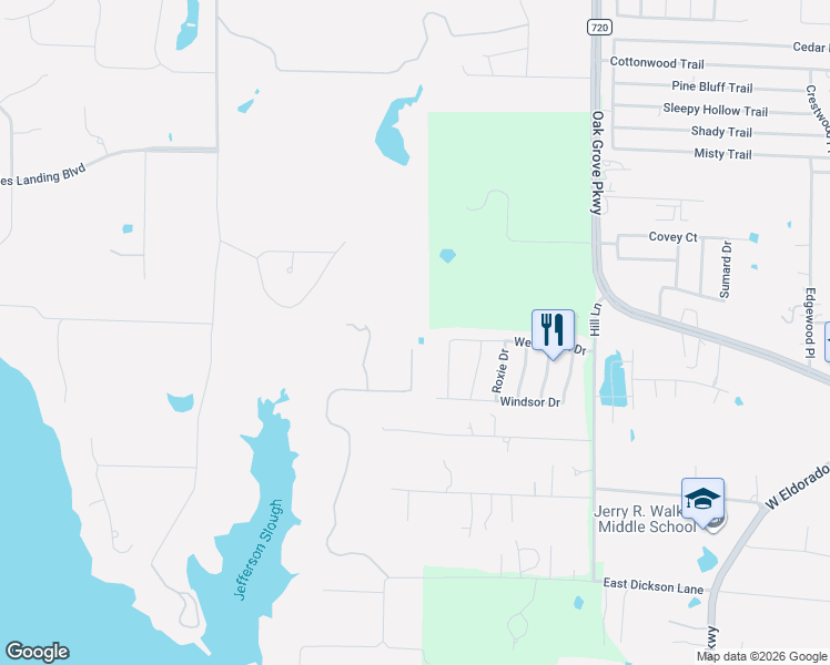 map of restaurants, bars, coffee shops, grocery stores, and more near 1060 Waters Edge Court in Little Elm