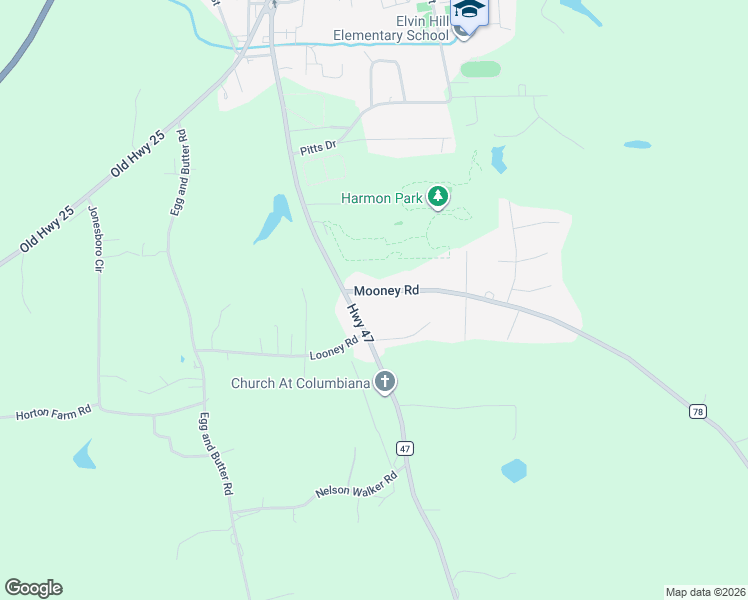 map of restaurants, bars, coffee shops, grocery stores, and more near 105 Mooney Road in Columbiana
