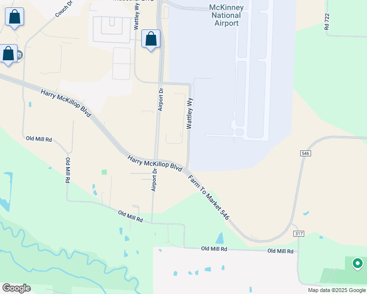 map of restaurants, bars, coffee shops, grocery stores, and more near in McKinney