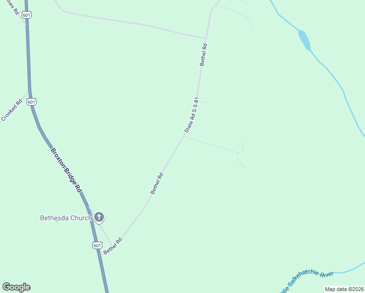 map of restaurants, bars, coffee shops, grocery stores, and more near 6347 Bethel Road in Bamberg