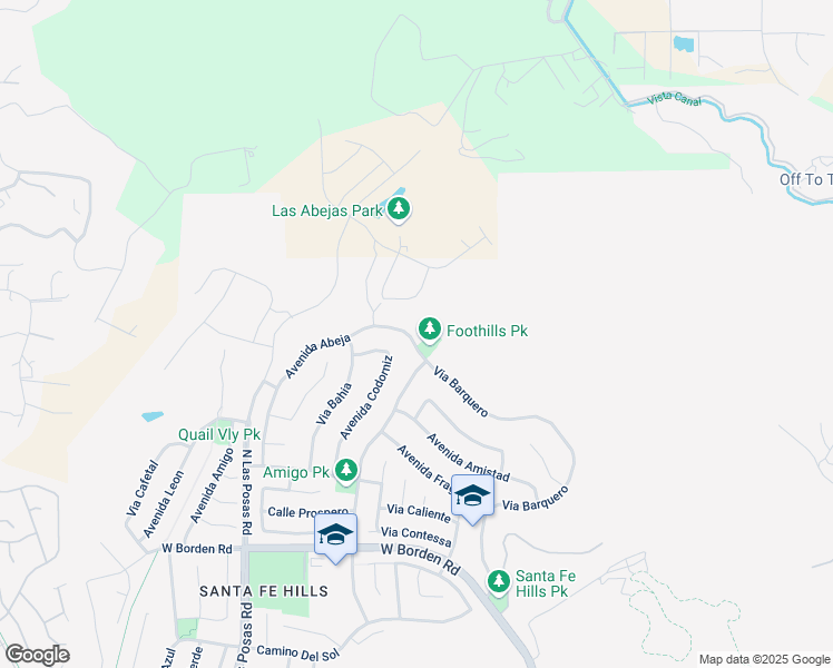 map of restaurants, bars, coffee shops, grocery stores, and more near 870 Avenida Abeja in San Marcos