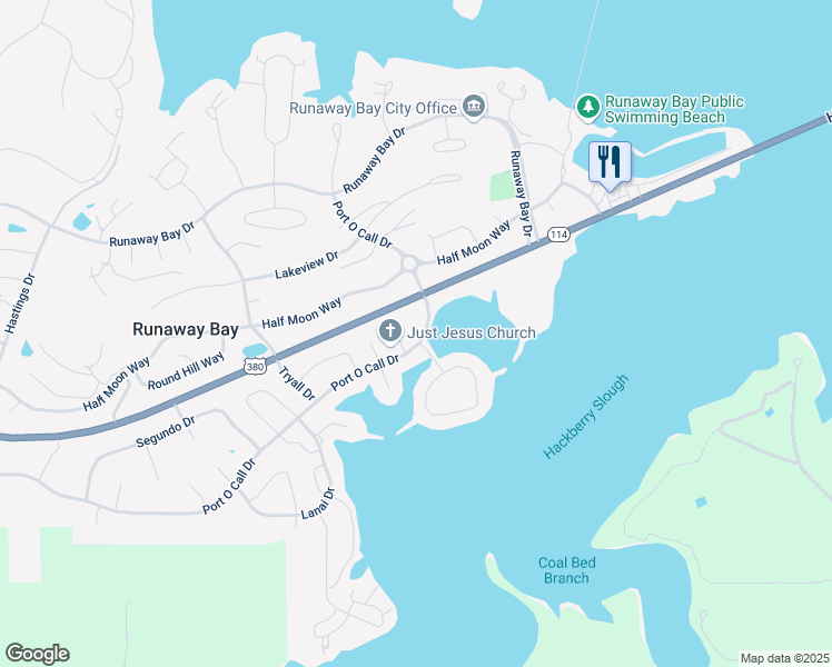 map of restaurants, bars, coffee shops, grocery stores, and more near 505 Port O Call Drive in Runaway Bay
