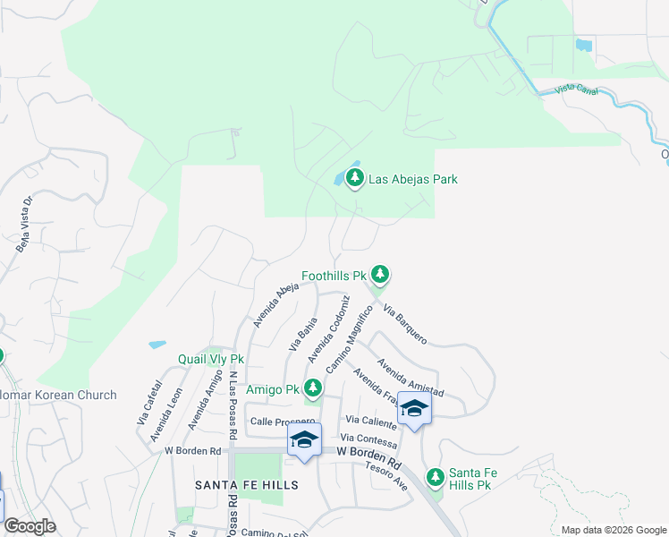 map of restaurants, bars, coffee shops, grocery stores, and more near Ardilla Way in San Marcos