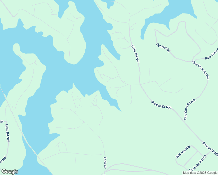 map of restaurants, bars, coffee shops, grocery stores, and more near 111 Stewart Trail in Milledgeville