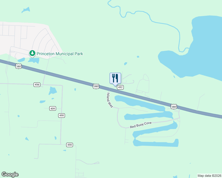 map of restaurants, bars, coffee shops, grocery stores, and more near East Princeton Drive in Princeton
