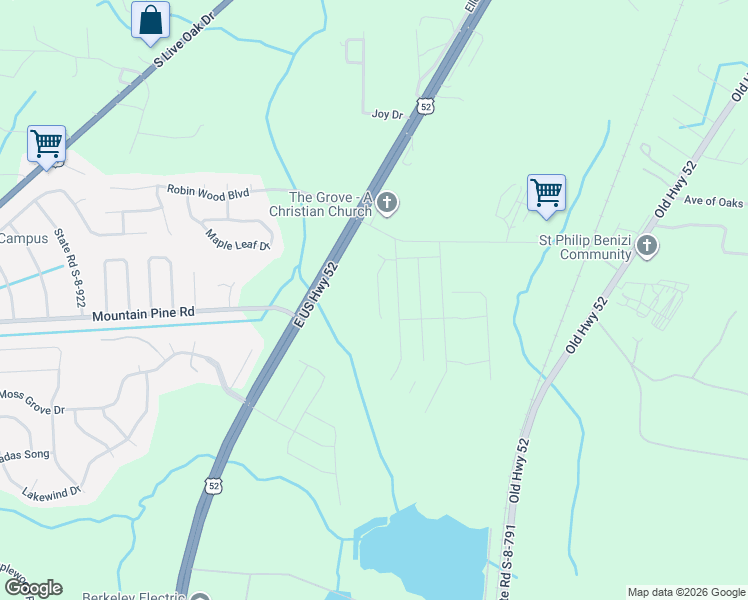 map of restaurants, bars, coffee shops, grocery stores, and more near 1122 Ben Barron Lane in Moncks Corner