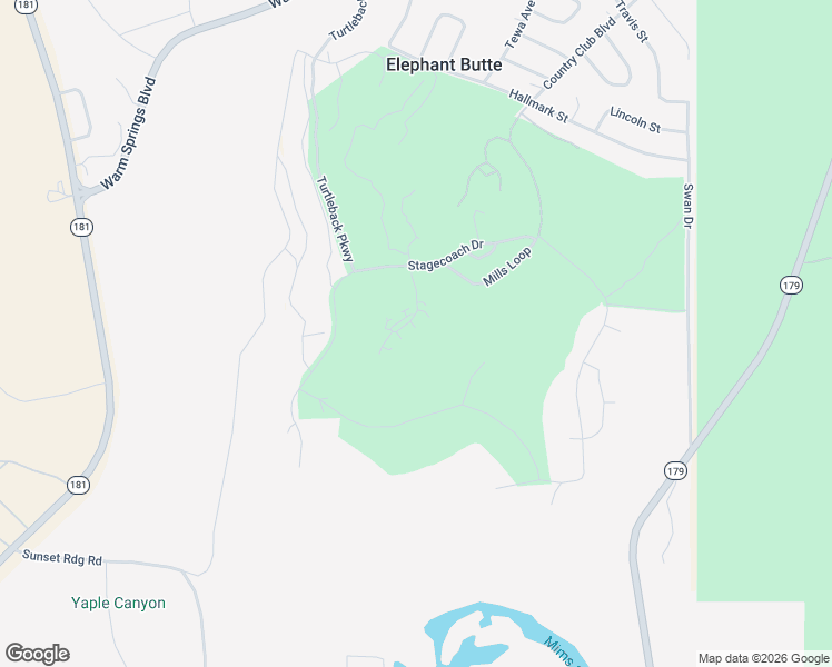 map of restaurants, bars, coffee shops, grocery stores, and more near 106 Vis Verde in Truth or Consequences