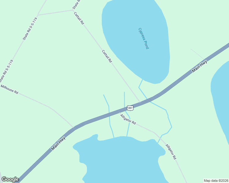 map of restaurants, bars, coffee shops, grocery stores, and more near 106 Milhouse Road in Olar