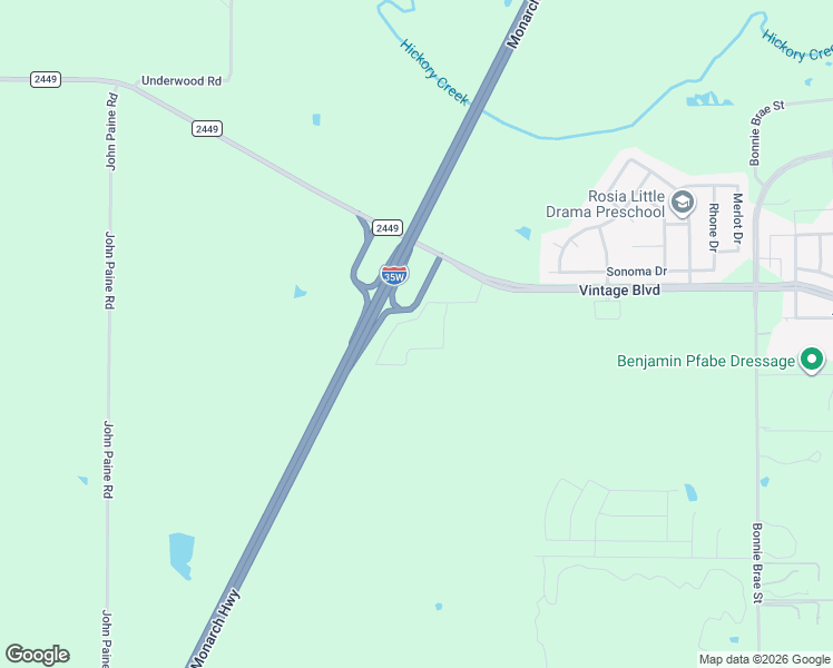 map of restaurants, bars, coffee shops, grocery stores, and more near Vintage Boulevard in Argyle