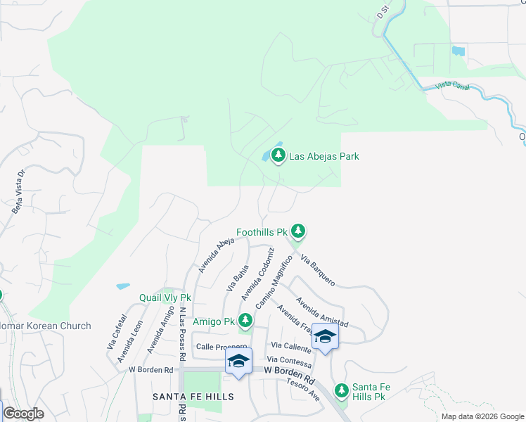map of restaurants, bars, coffee shops, grocery stores, and more near 818 Avenida Abeja in San Marcos