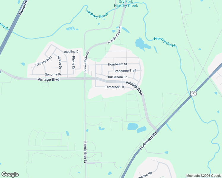 map of restaurants, bars, coffee shops, grocery stores, and more near 3232 Tamarack Lane in Argyle