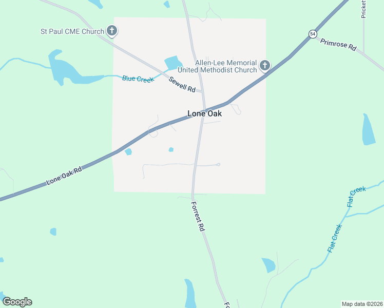 map of restaurants, bars, coffee shops, grocery stores, and more near 7133 Forrest Road in Hogansville