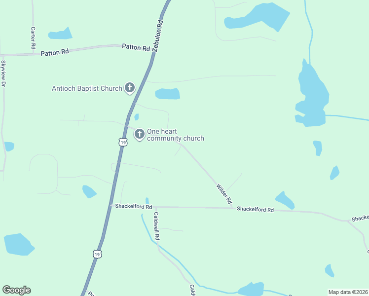 map of restaurants, bars, coffee shops, grocery stores, and more near 315 Wilder Road in Griffin