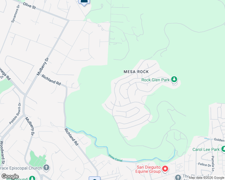 map of restaurants, bars, coffee shops, grocery stores, and more near 1969 Woodland Heights Glen in Escondido