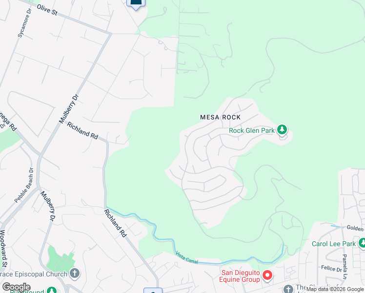 map of restaurants, bars, coffee shops, grocery stores, and more near 1969 Woodland Heights Glen in Escondido