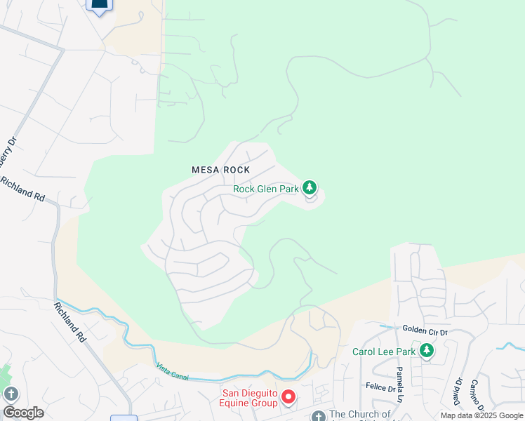 map of restaurants, bars, coffee shops, grocery stores, and more near 2277 Canyon View Glen in Escondido