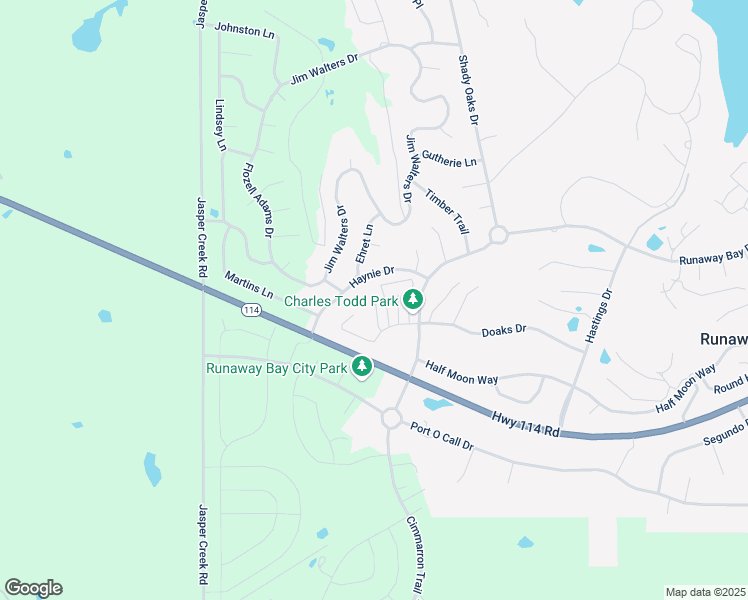 map of restaurants, bars, coffee shops, grocery stores, and more near 1208 Elm Court in Runaway Bay