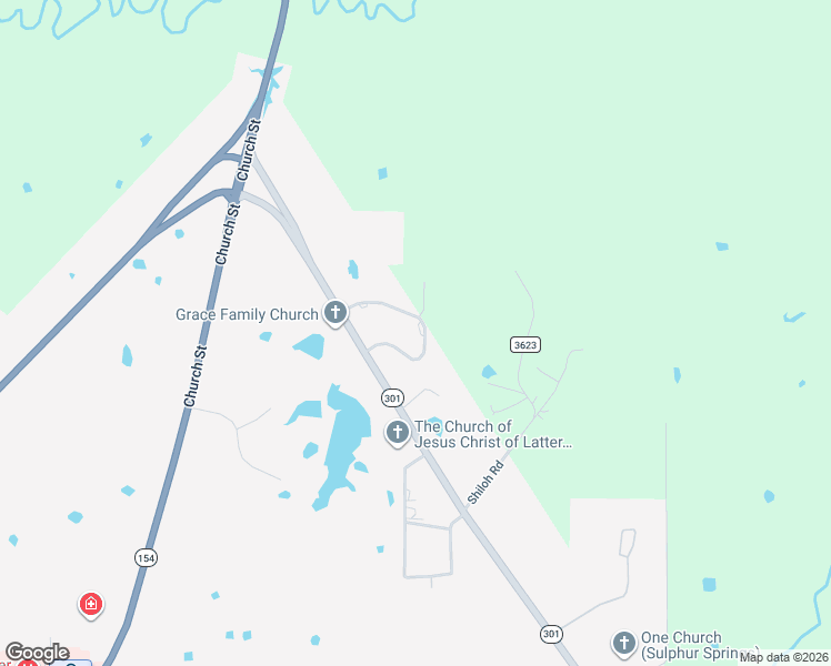 map of restaurants, bars, coffee shops, grocery stores, and more near 26 Jennifer Lane in Sulphur Springs