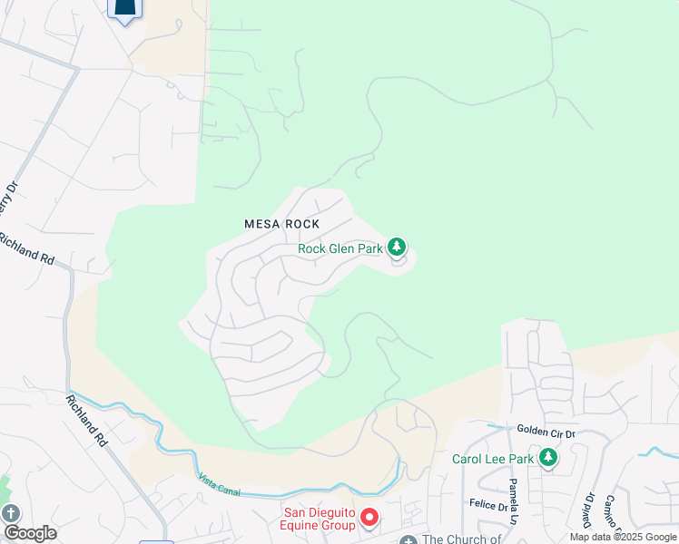 map of restaurants, bars, coffee shops, grocery stores, and more near 2277 Canyon View Glen in Escondido