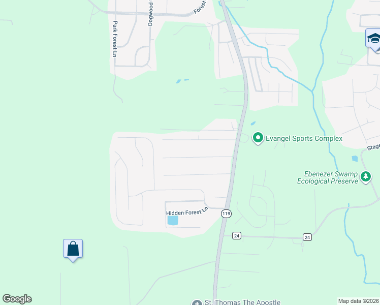 map of restaurants, bars, coffee shops, grocery stores, and more near 264 Monte Tierra Trail in Alabaster